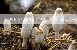 哪种绿叶蔬菜，含钙比牛奶高，每天炒一盘，抓住孩子