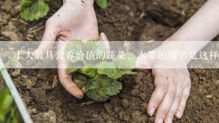 十大最具营养价值的蔬菜、水果的排名是这样的？