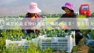 减肥的蔬菜沙拉通常用哪几种蔬菜？要在宿舍方便做的！