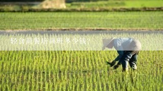 轻食简餐培训班多少钱？