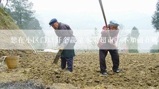 想在小区门口开个蔬菜水果超市，不知道在哪里可以进货，请大家不吝赐教，谢谢。