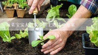 蔬菜宝宝大联欢小班主题活动方案