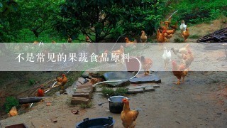 不是常见的果蔬食品原料