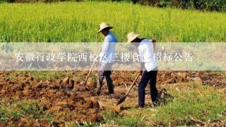 安徽行政学院西校区三楼食堂招标公告