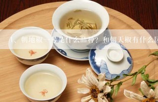 朝地椒一号是什么品种？和朝天椒有什么区别？