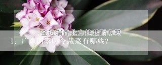 广东四季时令蔬菜有哪些？