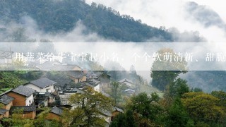 用蔬菜给牛宝宝起小名，个个软萌清新、甜脆可爱，寓