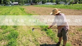 肝病“天敌”找到了，这些药材泡水喝，清肝毒远离肝