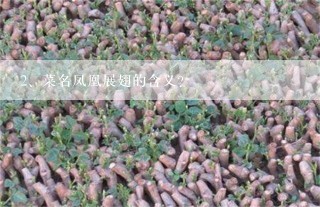 菜名凤凰展翅的含义？