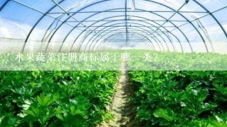 水果蔬菜注册商标属于哪一类？