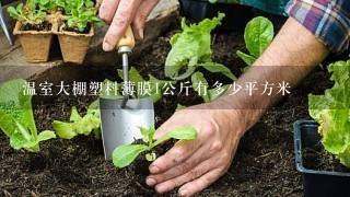 温室大棚塑料薄膜1公斤有多少平方米