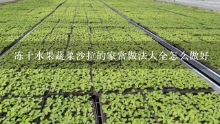 冻干水果蔬菜沙拉的家常做法大全怎么做好