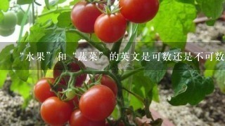 “水果”和“蔬菜”的英文是可数还是不可数？