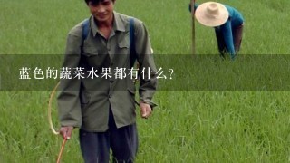 蓝色的蔬菜水果都有什么?