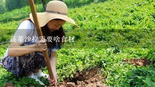 蔬菜沙拉需要啥食材