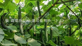 做 蔬菜沙拉时 紫甘蓝用抄一下么