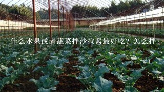 什么水果或者蔬菜拌沙拉酱最好吃？怎么拌？（禁止转载！）