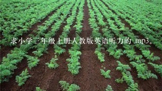 求小学3年级上册人教版英语听力的 mp3。