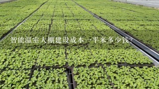 智能温室大棚建设成本1平米多少钱？