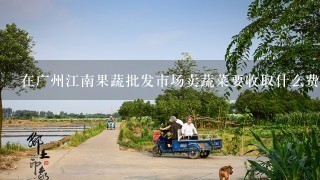 在广州江南果蔬批发市场卖蔬菜要收取什么费用？