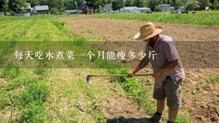 每天吃水煮菜1个月能瘦多少斤