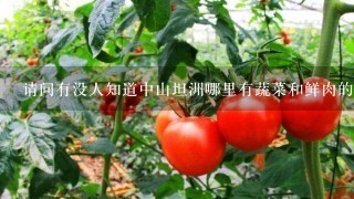 请问有没人知道中山坦洲哪里有蔬菜和鲜肉的批发市场？