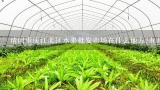 请问重庆江北区水果批发市场在什么地方?有几个?联系方式是多少?