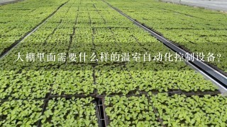 大棚里面需要什么样的温室自动化控制设备？要具备什么功能呢？