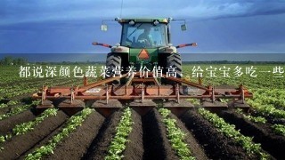 都说深颜色蔬菜营养价值高，给宝宝多吃1些这类的蔬菜水果，可以提高免疫力吗？