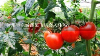 赣州华东城蔬菜市场会入住吗？