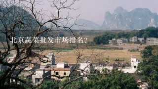 北京蔬菜批发市场排名？