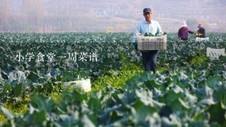 小学食堂1周菜谱