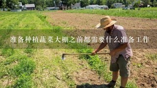 准备种植蔬菜大棚之前都需要什么准备工作