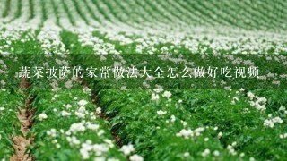 蔬菜披萨的家常做法大全怎么做好吃视频