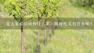 夏天家长应该炒什么菜，既好吃又有营养呢？