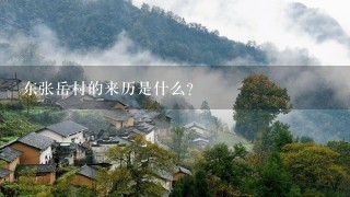 东张岳村的来历是什么？