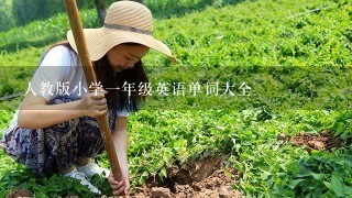 人教版小学1年级英语单词大全