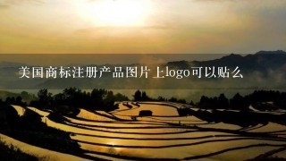 美国商标注册产品图片上logo可以贴么