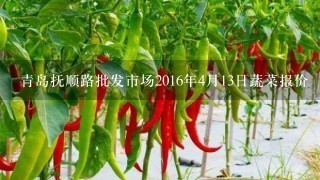 青岛抚顺路批发市场2016年4月13日蔬菜报价