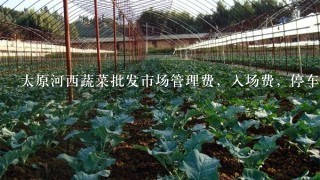 太原河西蔬菜批发市场管理费，入场费，停车费如何收取?