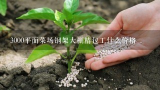 3000平面菜场钢架大棚精包工什么价格