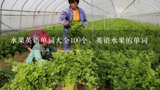 水果英语单词大全100个，英语水果的单词