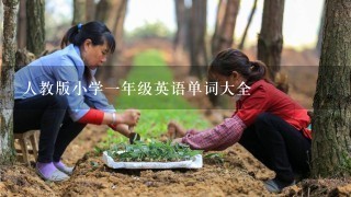 人教版小学1年级英语单词大全