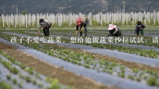 孩子不爱吃蔬菜，想给他做蔬菜沙拉试试，请问有什么