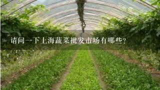 请问1下上海蔬菜批发市场有哪些？