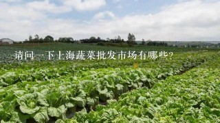 请问1下上海蔬菜批发市场有哪些？