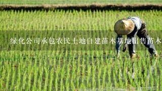 绿化公司承包农民土地自建苗木基地出售苗木税务及账务怎么处理