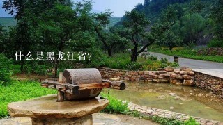 什么是黑龙江省？