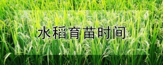 水稻育苗时间,第1图