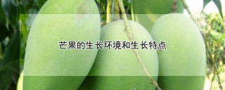 芒果的生长环境和生长特点,第1图